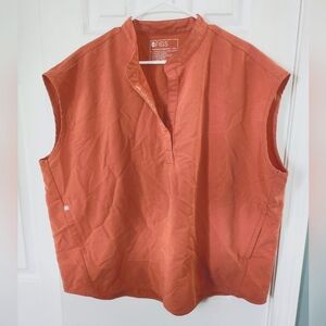 Figs Scrub Top "Rafaela" in Terra Cotta - Size XXL
